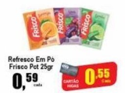 Higa's Supermercado Refresco em po Frisco Pct 25g oferta