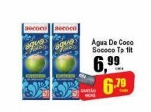 Higa's Supermercado Agua de Coco Sococo tp 1L oferta
