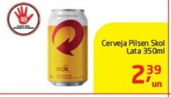 Tenda Atacado Cerveja pilsen skol lata 350ml oferta