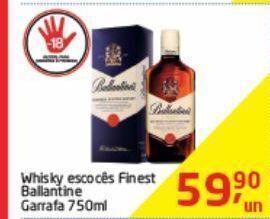 Whisky escocês finest ballantine´s 750ml