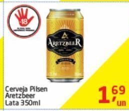 Tenda Atacado Cerveja pilsen aretzbeer lata 350ml oferta