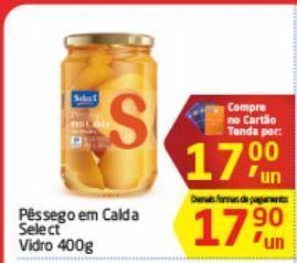 Tenda Atacado Pêssego em calda select vidro 400g oferta