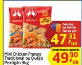 Tenda Atacado Mini chicken frango perdigao 3kg oferta