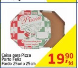 Tenda Atacado Caixa para pizza porto feliz fardo 25un x 25cm oferta