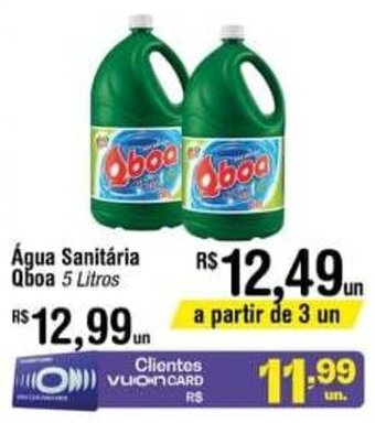 Fort Atacadista Agua Sanitaria Qboa 5L oferta