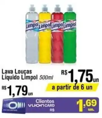Fort Atacadista Lava loucas Liquido Limpol 500ml oferta