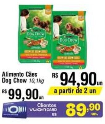 Fort Atacadista Alimento Caes Dog Chow 10.1kg oferta