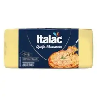 Atacadão Queijo mussarela peça por kg - italac oferta