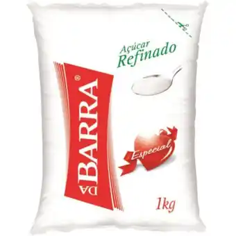 Açúcar refinado pacote 1kg - da barra