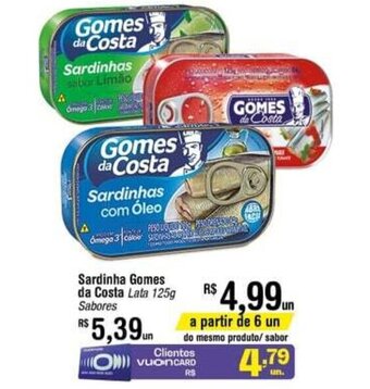 Sardinha Gomes da Costa 125g