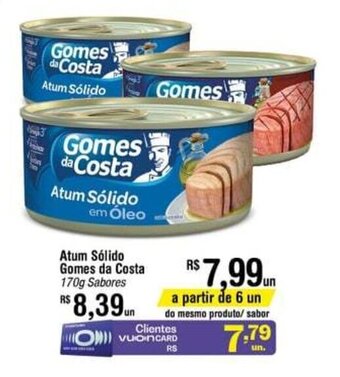 Fort Atacadista Atum Solido Gomes da Costa 170g oferta