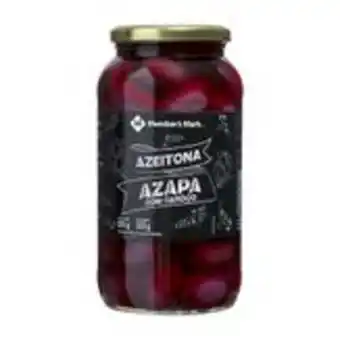 Sam's Club Azeitona preta com caroço member's mark vidro 500g oferta