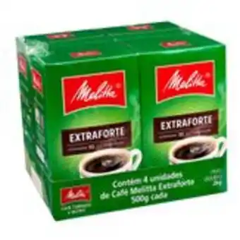 Sam's Club Café torrado e moído extraforte melitta pack com 4 unidades 500g cada oferta