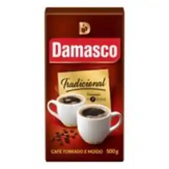 Café torrado e moído a vácuo clássico damasco 500g