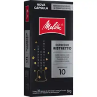 Sam's Club Café em cápsula torrado e moído espresso ristretto melitta 50g com 10 unidades oferta