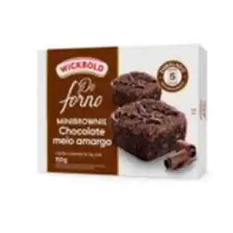 Sam's Club Mini brownie chocolate meio amargo do forno wickbold caixa 150g oferta