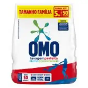 Lava-roupas em pó lavagem perfeita omo pacote 4kg tamanho família