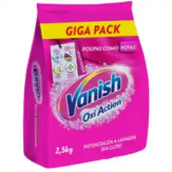 Tira manchas em pó oxi action vanish pacote 2,5kg