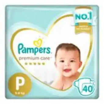 Sam's Club Fralda descartável infantil pampers premium care p com 40 unidades oferta