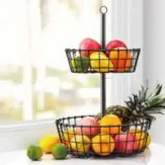 Sam's Club Cesta de frutas 2 andares preta members mark oferta