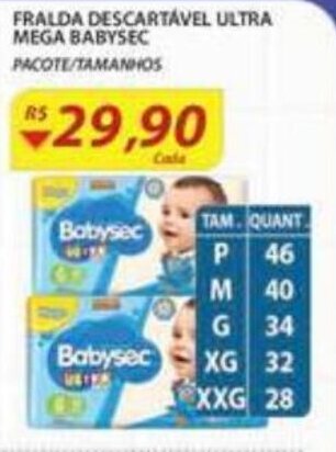 Fralda Descartavel Ultra Mega Babysec