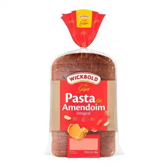 Mambo Pão integral pasta de amendoim grão sabor wickbold 500g oferta