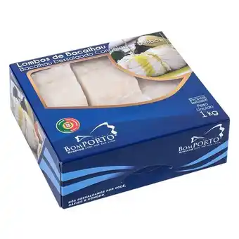 Lombo de bacalhau dessalgado bom porto 1kg