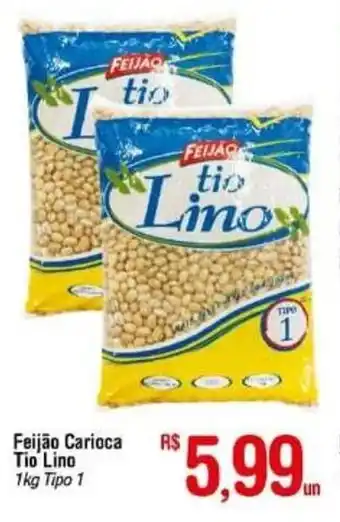 Fort Atacadista Feijao Carioca Tio Lino 1kg oferta