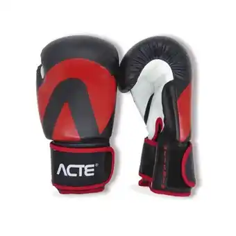 Luva de boxe acte preta / branca 12 oz pvc