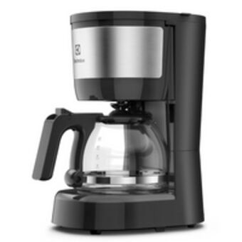 Novo Mundo Cafeteira elétrica electrolux efficient, 15 cafezinhos, 600w, 0.6 litros, inox/preto - ecm10 oferta