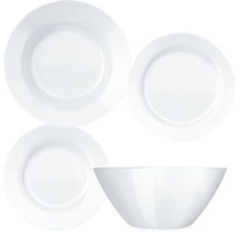 Aparelho de jantar menu, 16 peças, vidro - duralex