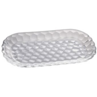 Novo Mundo Travessa bubble lyor, transparente, cristal - 1189 oferta