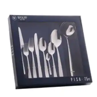 Novo Mundo Faqueiro wolff pisa, 75 peças, aço inox - 71458 oferta