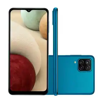 Fujioka Smartphone samsung galaxy a12, azul, tela 6.5" 4gb ram | 64gb oferta