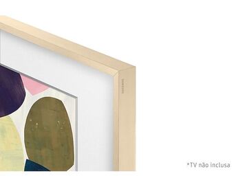 Moldura para tv the frame de 55” 2020 na cor bege