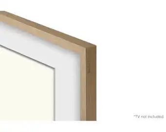 Moldura para smart tv 75" the frame 2021 cor bege amadeirado