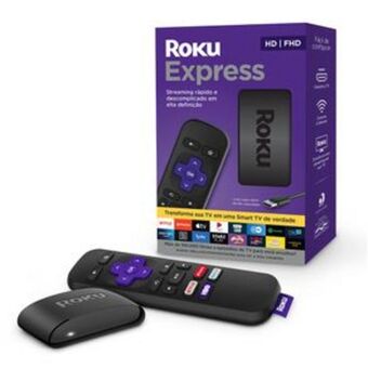 Sipolatti Roku express dispositivo de streaming full hd - preto oferta
