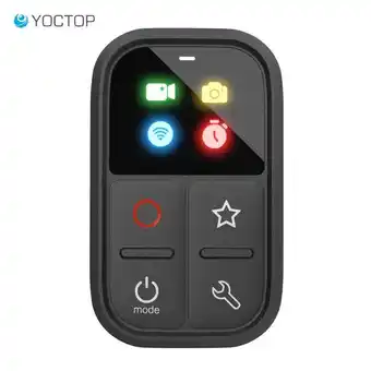 AliExpress Controle remoto para gopro hero 10 9 8 max com vara de montagem e pulso yoctop bluetooth inteligente remoto compatível com he oferta