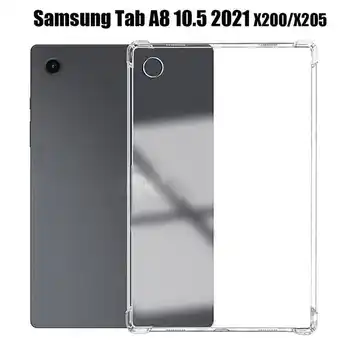 Capa para samsung galaxy tab a8 10.5 2021 silicone macio escudo tpu airbag capa de proteção clara para tab a8 sm-x200 x205