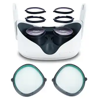 Para oculus quest 2 lente miopia óculos magnéticos anti luz azul desmontar rápida proteção vr lentes prescrição