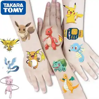 AliExpress Adesivos de tatuagem pokemon original oferta