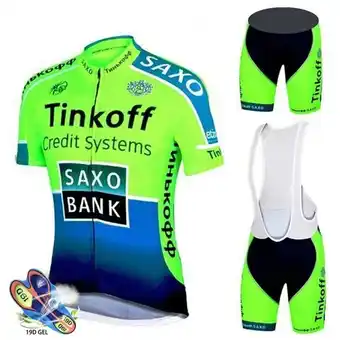 Saxo banco tinkoff conjunto camisa de ciclismo equipe esportiva 20d mountain bike suspender shorts mtb bicicleta wear respirá
