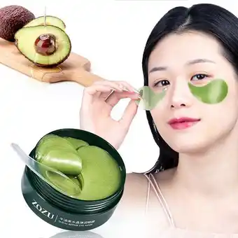 AliExpress 60 pçs máscara de colágeno abacate hidratante natural gel olho remendos remover círculos escuros anti idade saco olho rugas c oferta