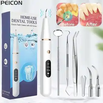 AliExpress Ultra sônico dental scaler para dentes tártaro mancha dente removedor de cálculo elétrica sonic dentes placa mais limpo denta oferta