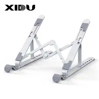Xidu portátil suporte para mesa liga de alumínio notebook suporte do computador portátil acessórios suporte dobrável notebook