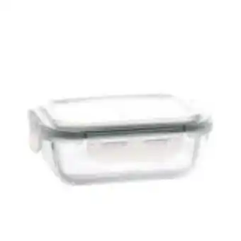Ferreira Costa Pote de vidro 370ml retangular com tampa - bianchini  oferta