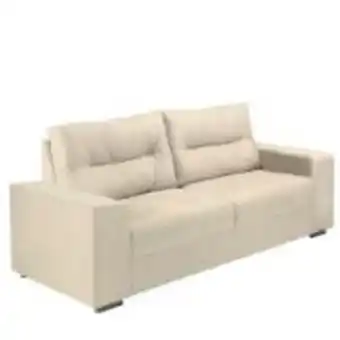 Ferreira Costa Sofá 3 lugares herval suede 200cm bege claro  oferta