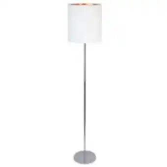 Luminária coluna de aço e tecido 1,65m branca 7570 - ecoline 