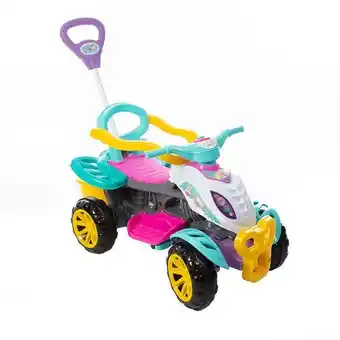 Lojas Koerich Quadriciclo menina 3111 rosa/azul/branco - maral brinquedos oferta