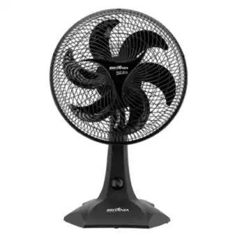 Supermercados Mateus Ventilador de mesa preto 6 pás pretect britânia 30cm oferta